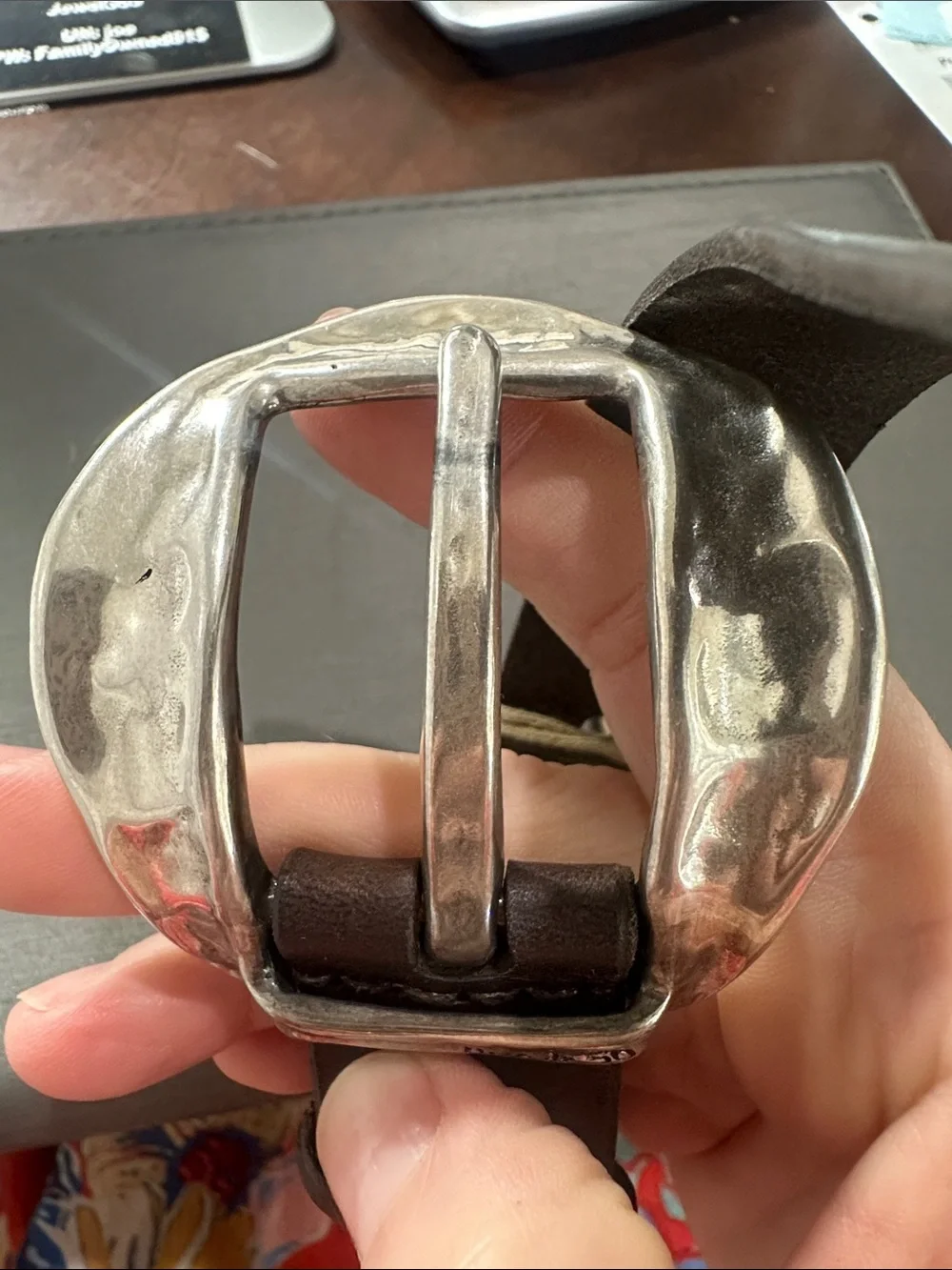 UNO de 50 Brown Leather Bracelet with Silver Buckle
